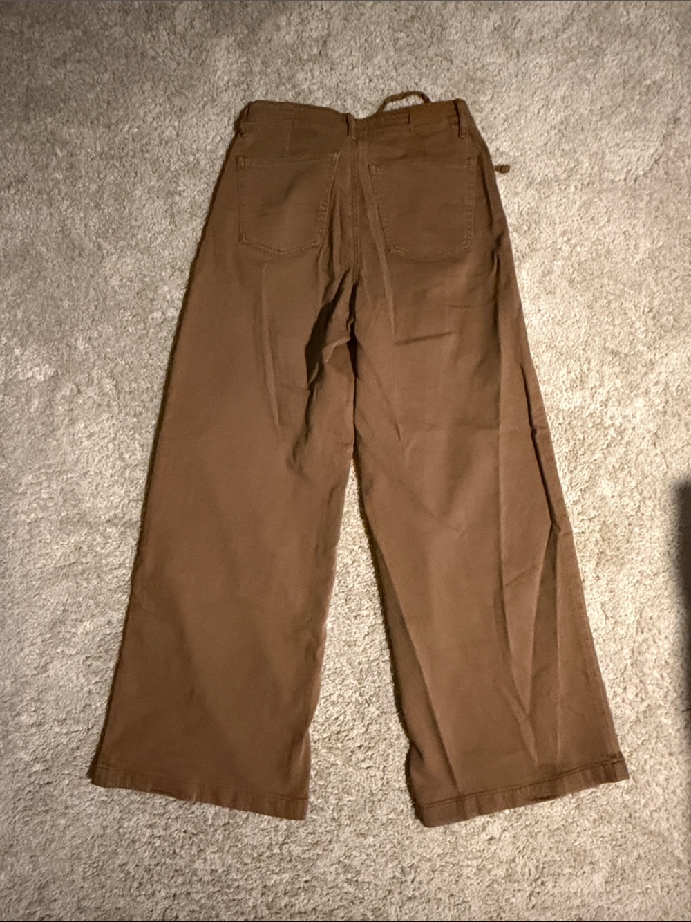 American Eagle Outfitters womens Brown Drawstring Wide-Leg pants - Picture 3 of 3